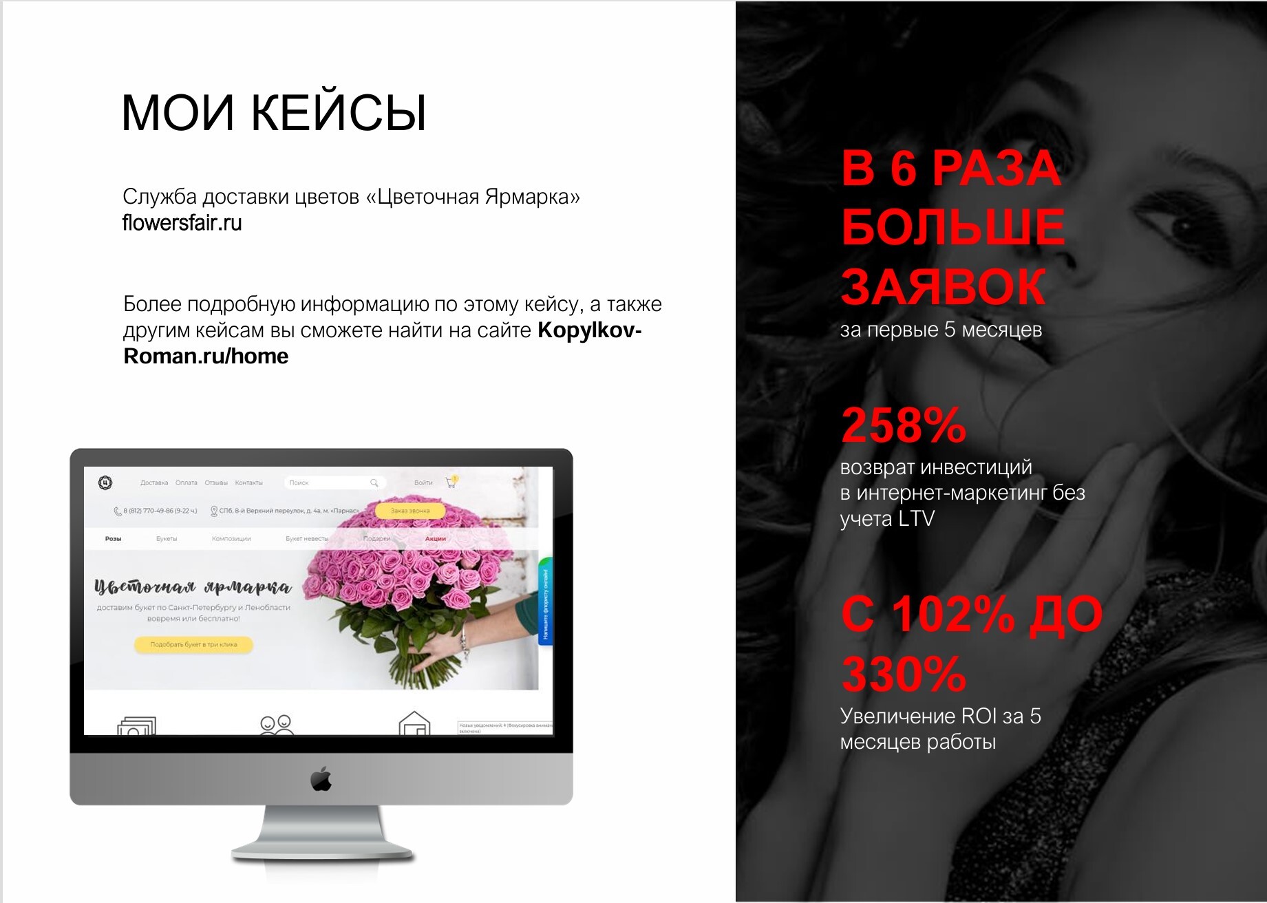 Кейс доставка цветов